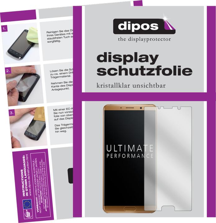 Dipos Displayschutzfolie Crystalclear (2 Stück, Huawei Mate 10)