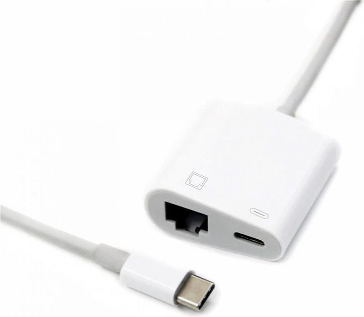 Actual product image PowerGuard Adapter with Charge-In (RJ45, USB-C)