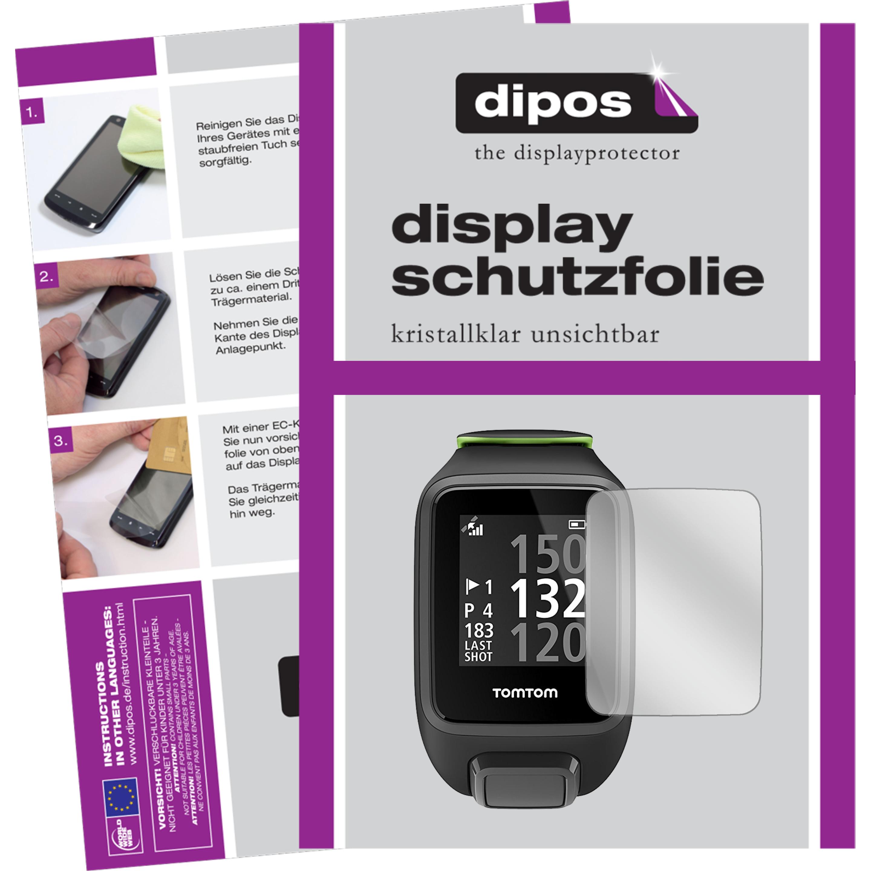 Dipos Displayschutzfolie Crystalclear, Smartwatch Schutzfolie, Transparent