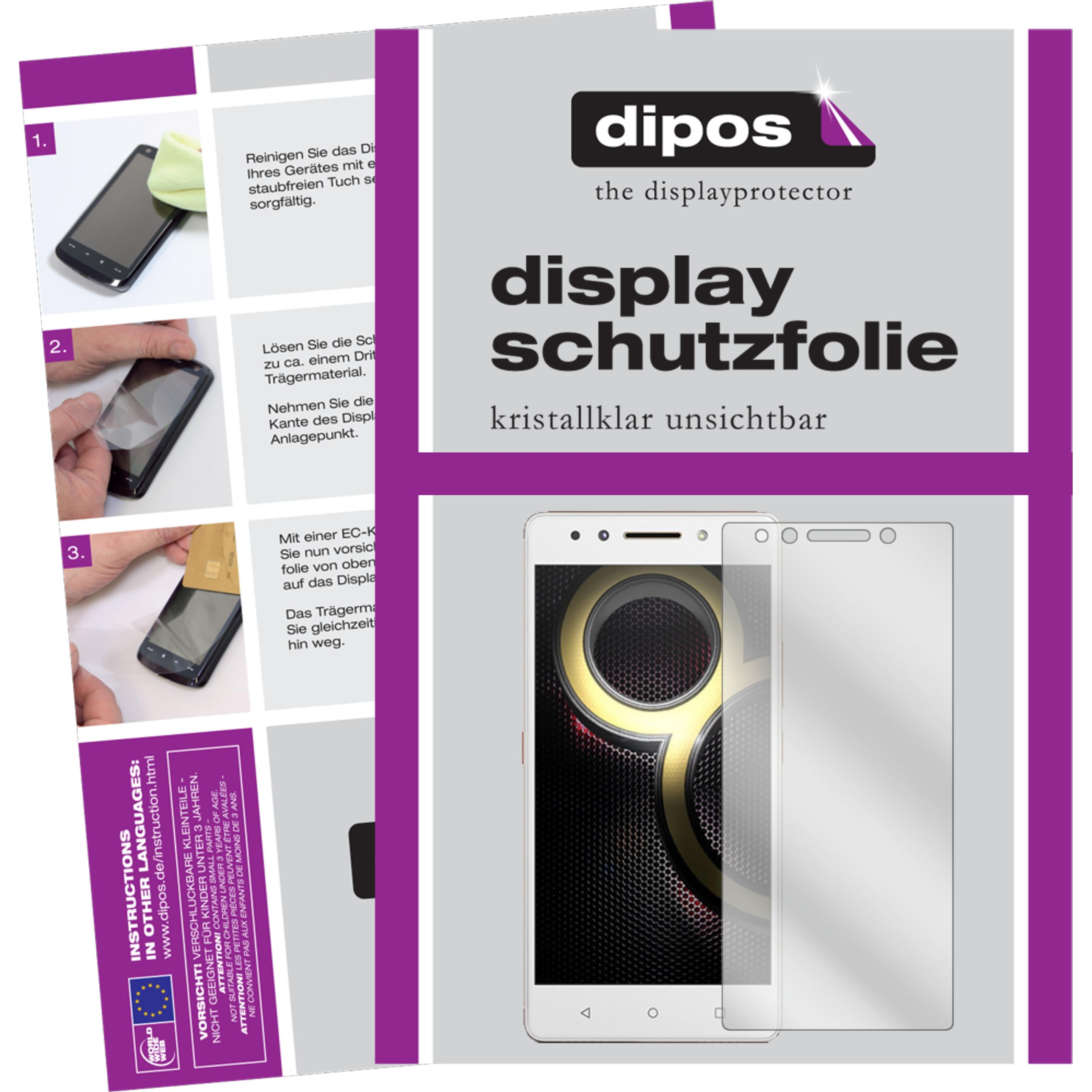 Dipos Displayschutzfolie Crystalclear (6 Stück, Lenovo K8 Note), Smartphone Schutzfolie, Transparent