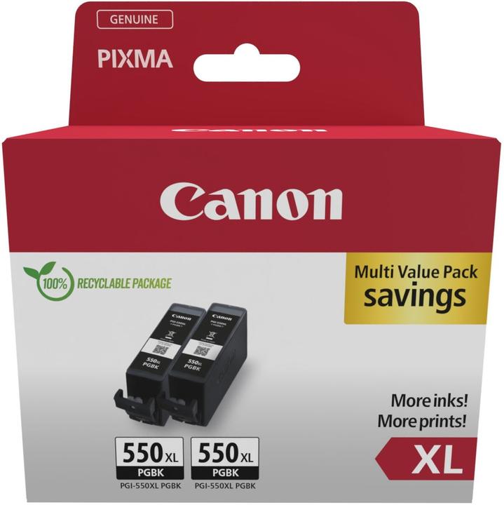 Produktbild Canon PGI-550XL Twinpack (BK)