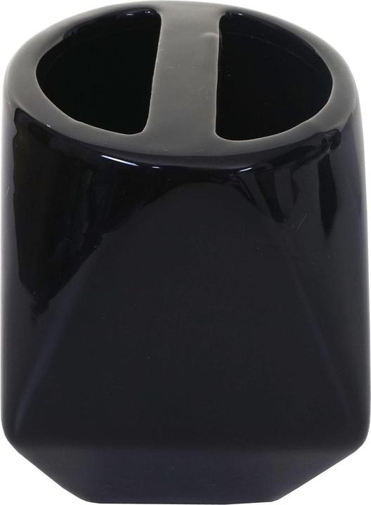 Produktbild Swisshandel24 5-teiliges Badset, WC-Garnitur Badezimmerset Badaccessoires, Keramik - schwarz