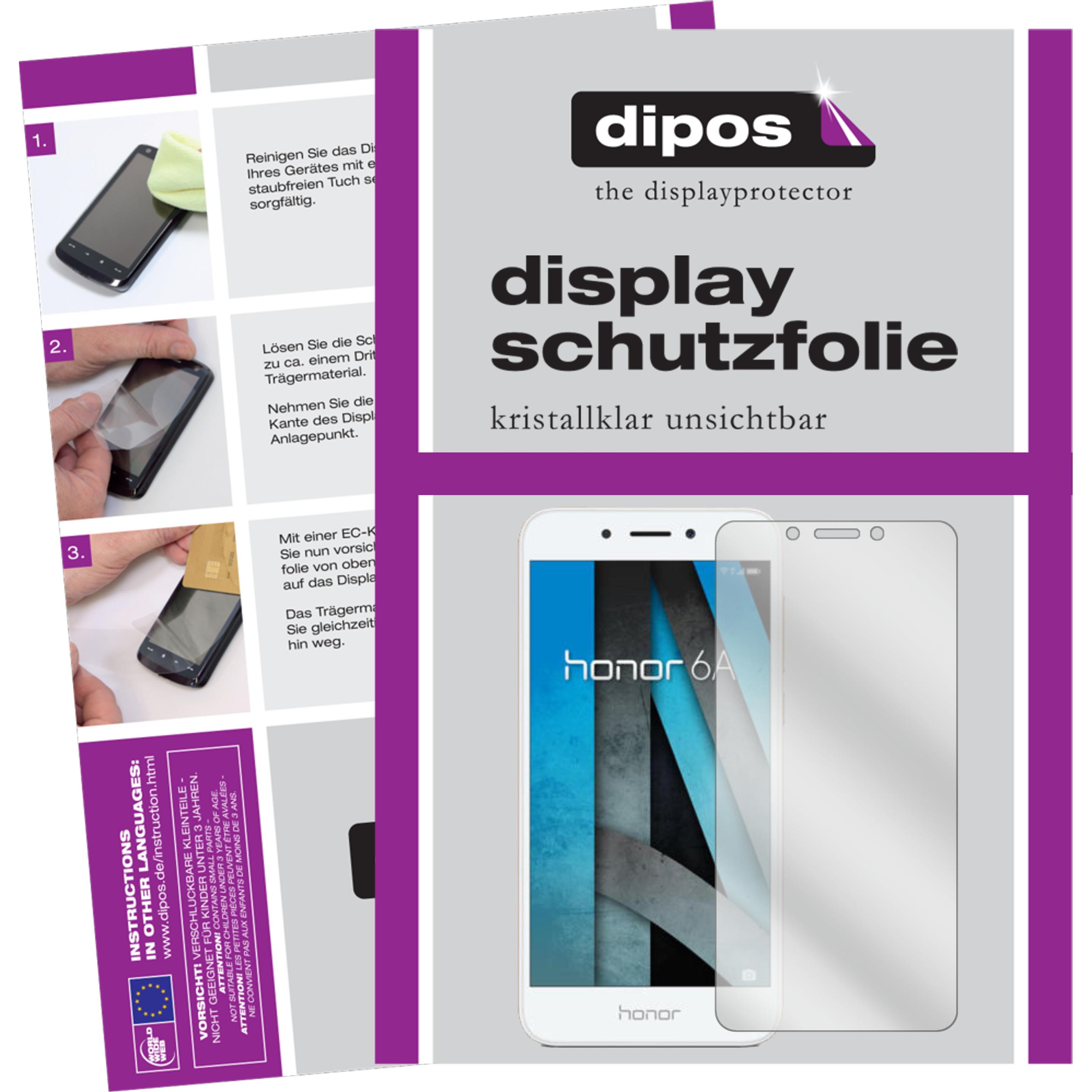 Thumbnail - Dipos Displayschutzfolie Crystalclear (2 Stück, Honor 6A), Smartphone Schutzfolie, Transparent
