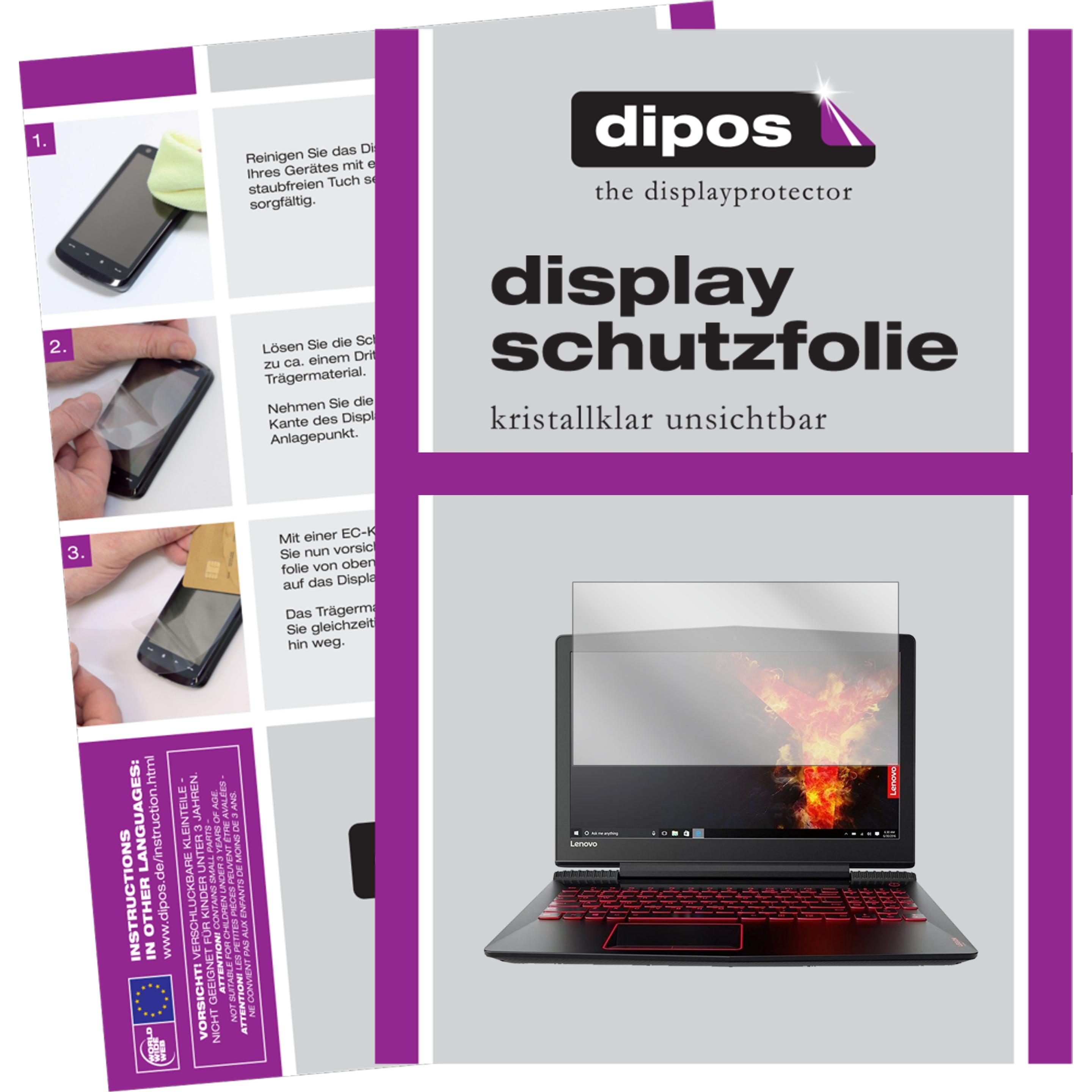 Dipos Displayschutzfolie Crystalclear (2 Stück, Legion Y520), Tablet Schutzfolie