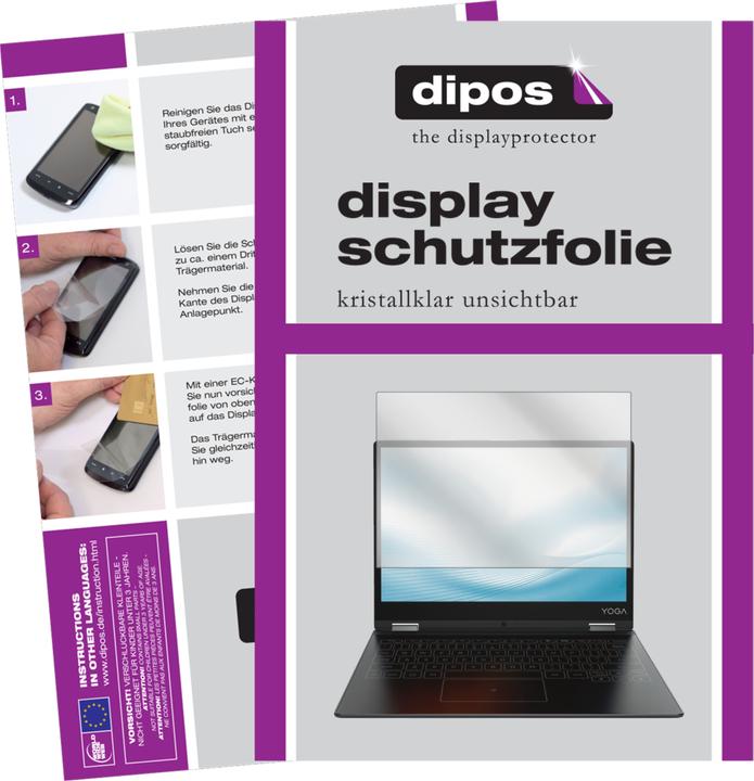 Produktbild Dipos Displayschutzfolie Crystalclear (2 Stück, Yoga A12)