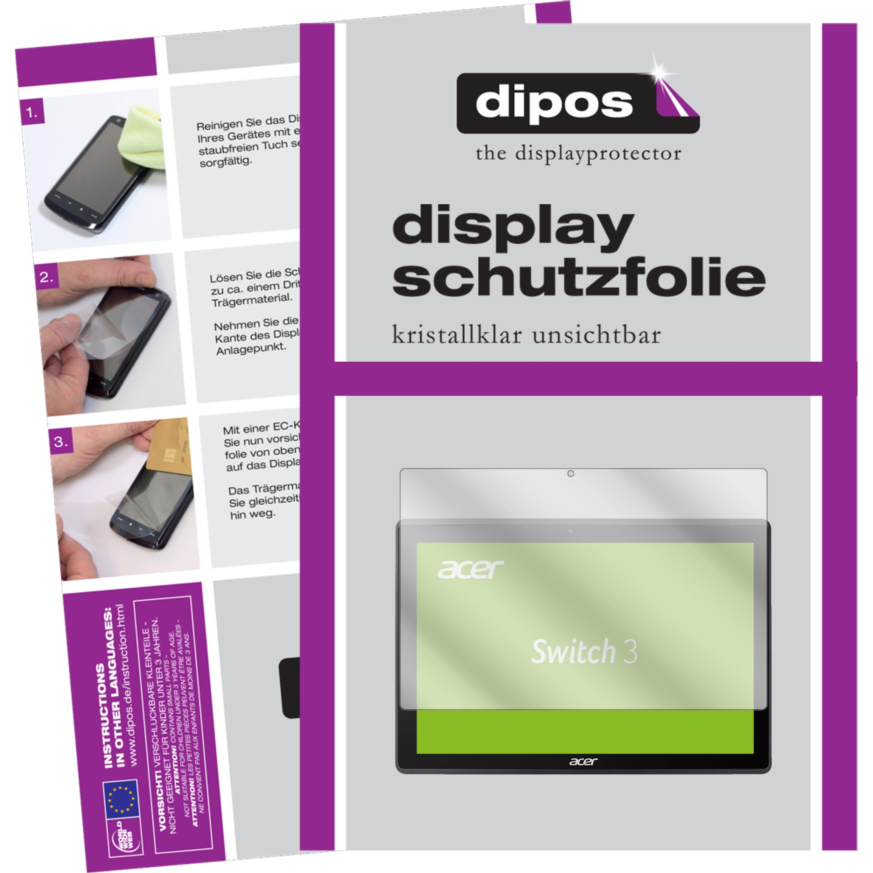 Dipos Displayschutzfolie Crystalclear (2 Stück, Switch 3), Tablet Schutzfolie