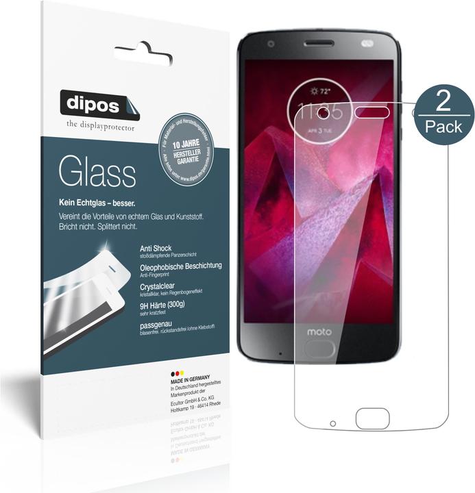 Dipos Displayschutz Anti-Shock (1 Stück, Motorola Moto Z2 Force)