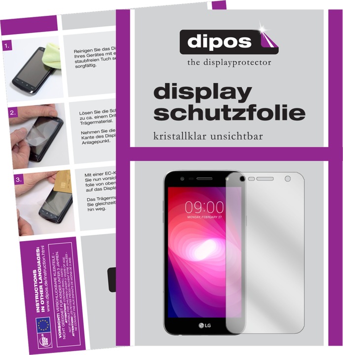 Produktbild Dipos Displayschutzfolie Crystalclear (2 Stück, LG X Power 2)