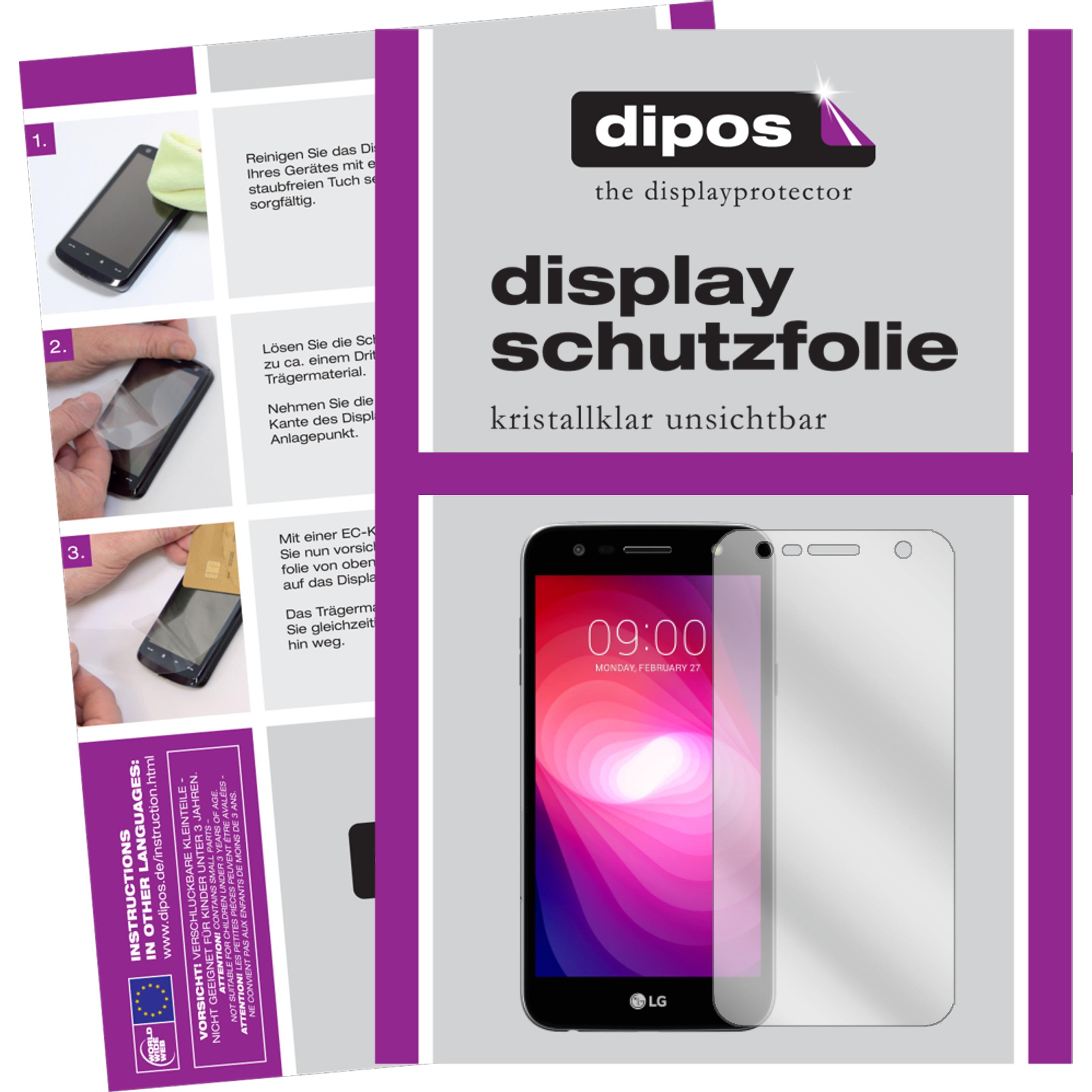 Dipos Displayschutzfolie Crystalclear (6 Stück, LG X Power 2), Smartphone Schutzfolie, Transparent