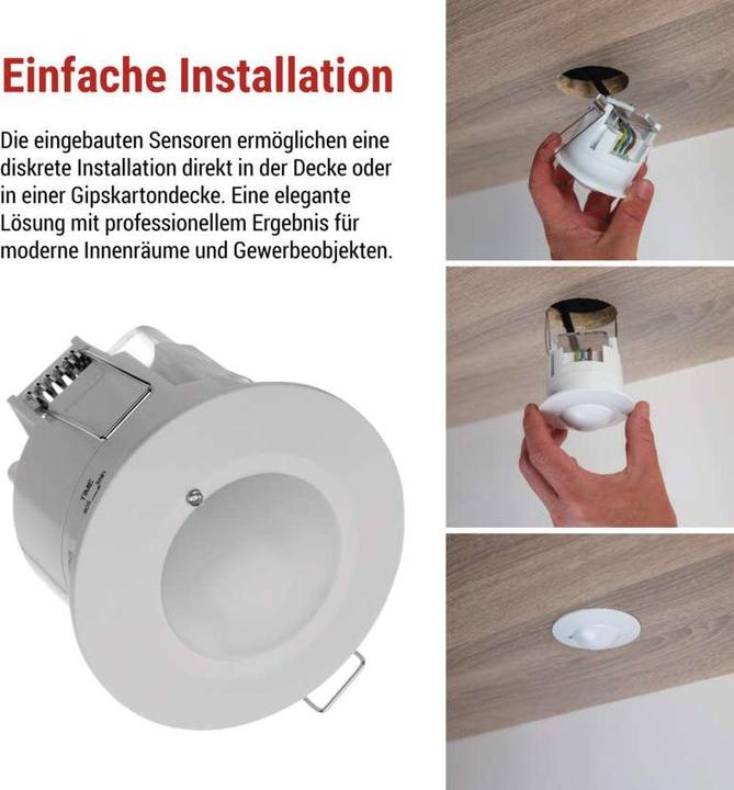 Produktbild Emos Bewegungsmelder (PIR-Sensor) IP20 1200W Weiss (16 m)