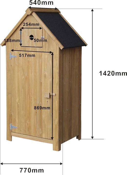 Produktbild Wiltec Gartenhaus
