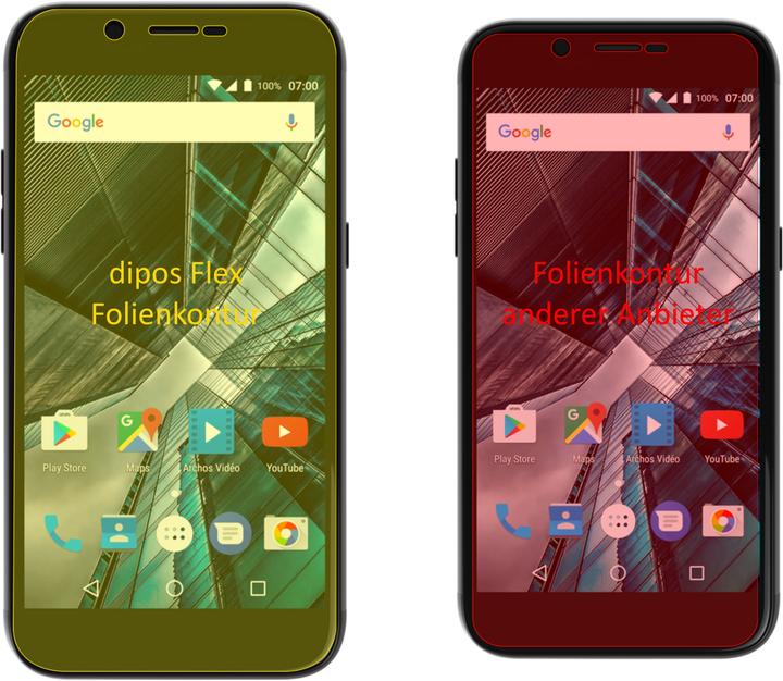 Produktbild Dipos Displayschutzfolie Full-Cover 3D (3 Stück, Archos 50 Graphite)