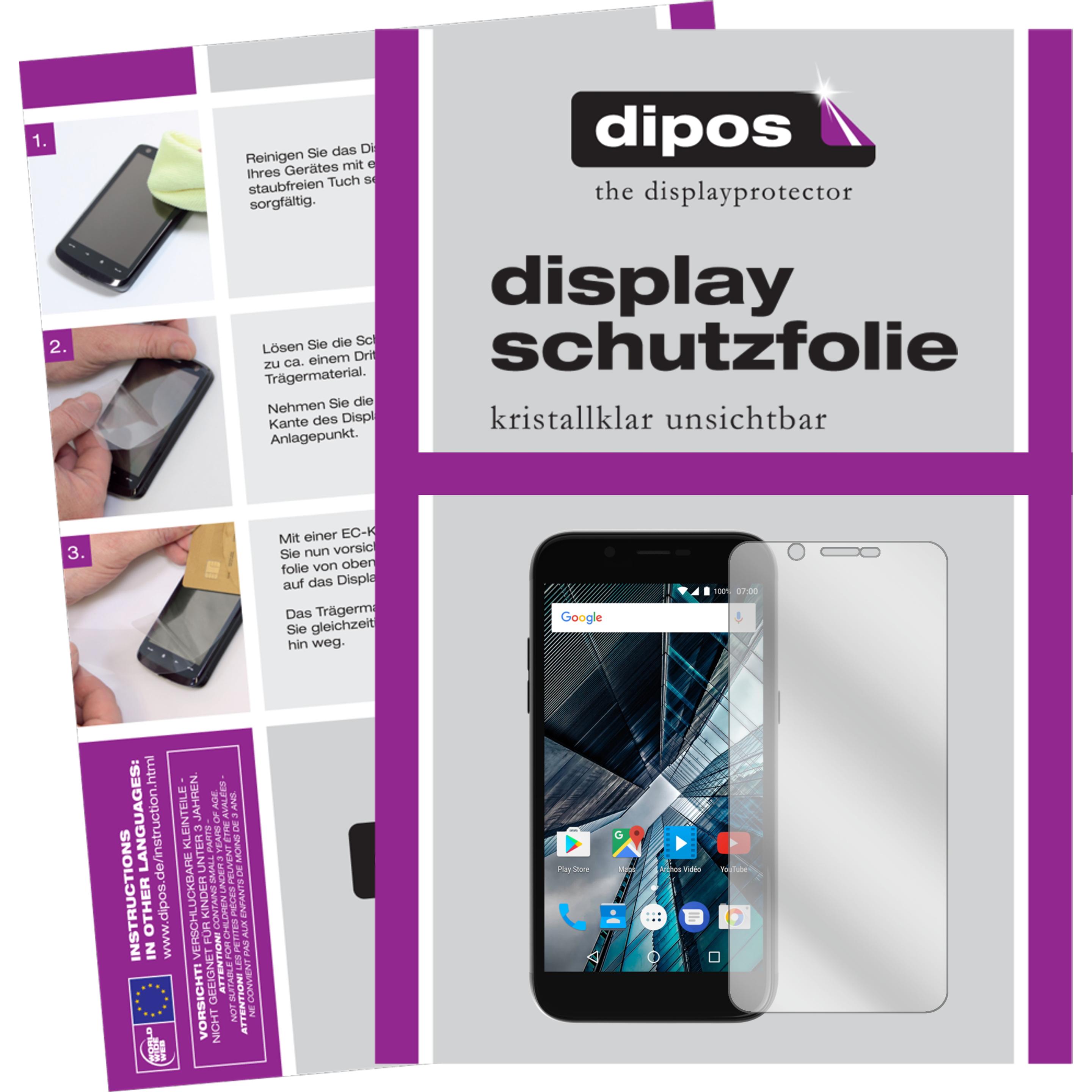 Thumbnail - Dipos Displayschutzfolie Crystalclear (2 Stück, Archos 55 Graphite), Smartphone Schutzfolie, Transparent