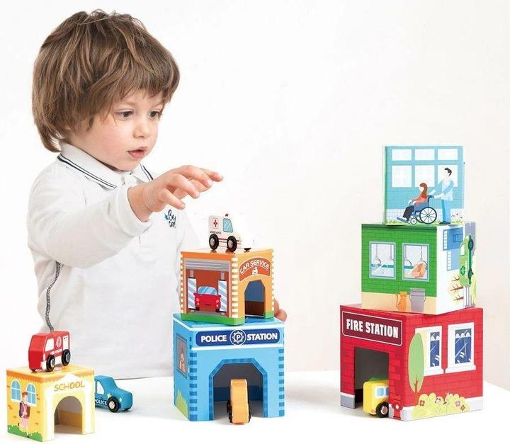 Image du produit Spielba Tour d'empilage avec 6 voitures