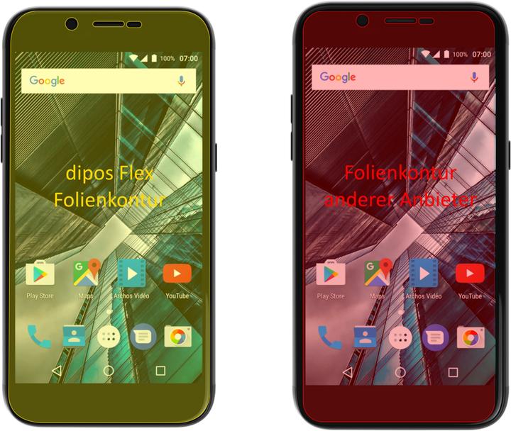 Produktbild Dipos Displayschutzfolie Full-Cover 3D (3 Stk., Archos 55 Graphite)