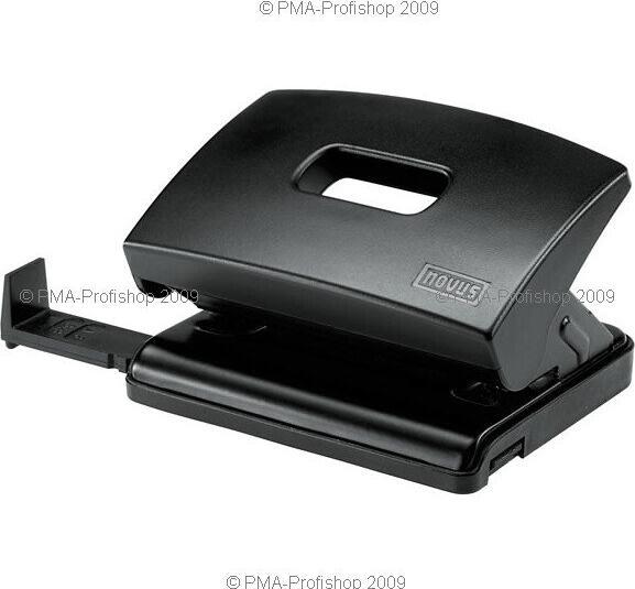 Actual product image Novus Punch C 216, punching capacity: 16 sheets, black Punching: 80 mm, with stop rail, made of metal