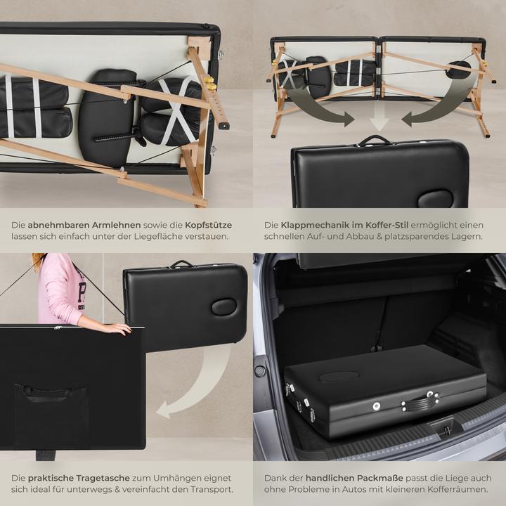 Image du produit tectake Ensemble de table de massage Freddi avec rouleaux de massage