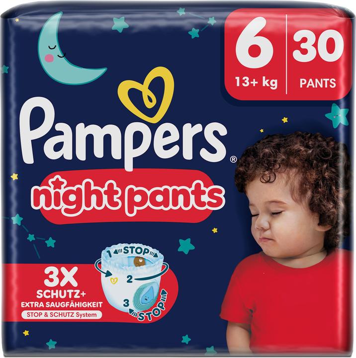 Image du produit Pampers Night Pants (Taille 6, Pack, 30 pièce(s))