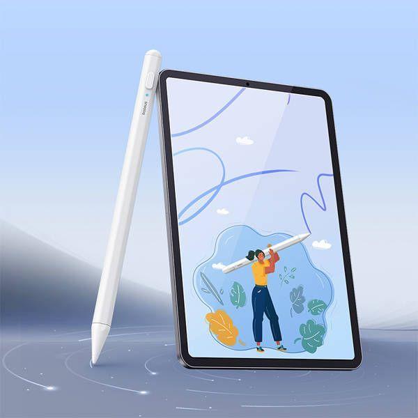 Actual product image Baseus Smooth Writing 2 Stylus Lite with LED indicator (white)