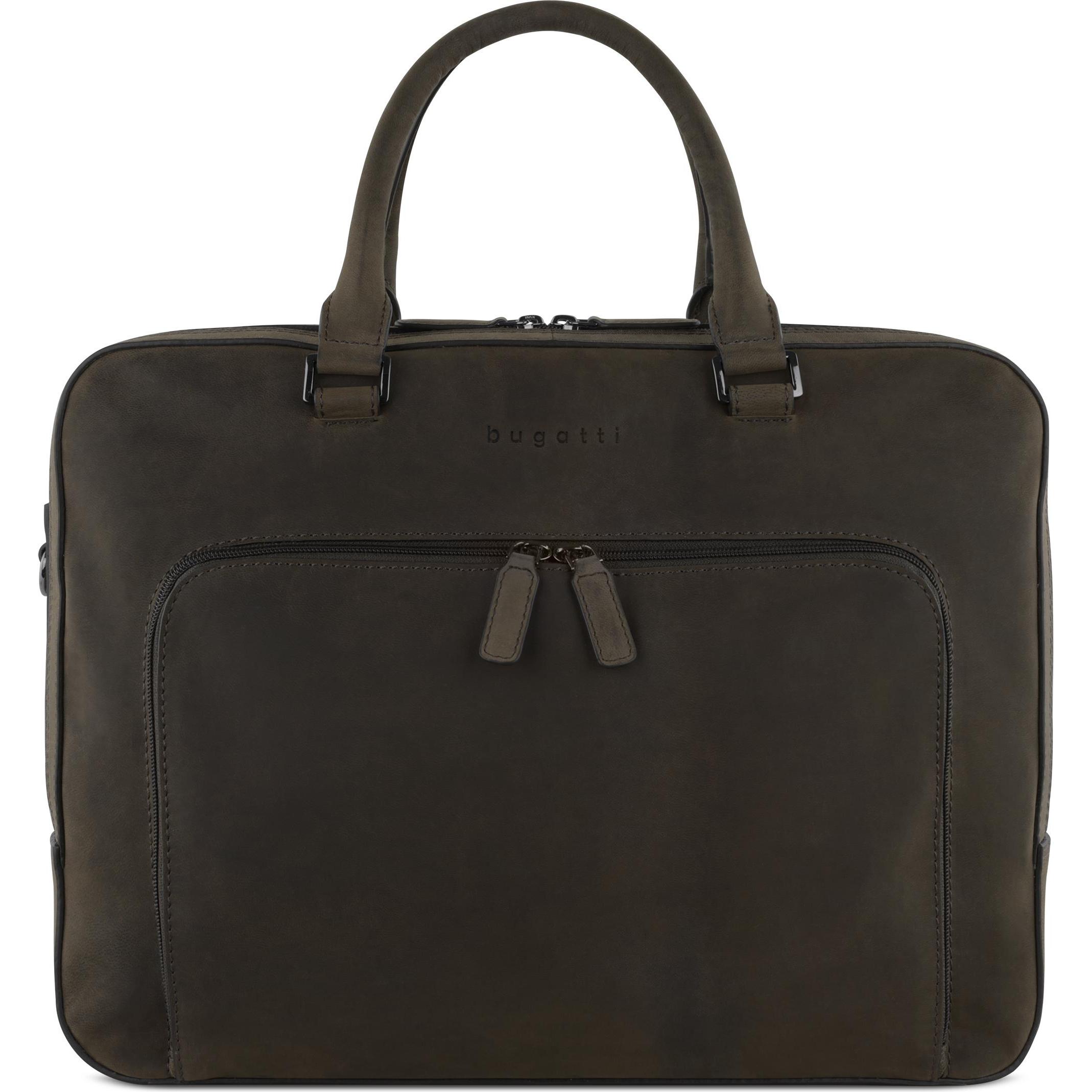 Bugatti Aktentasche Luca Briefcase (17"), Notebooktasche, Braun