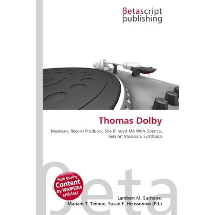 Thomas Dolby, Fachbücher von Lambert M. Surhone, Miriam T. Timpledon, Susan F. Marseken