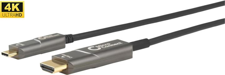 Actual product image MicroConnect USB3.1CHDMI10OP Video Cable Adapter 10 m USB Type-C HDMI Black (10 m, HDMI, 2.0)