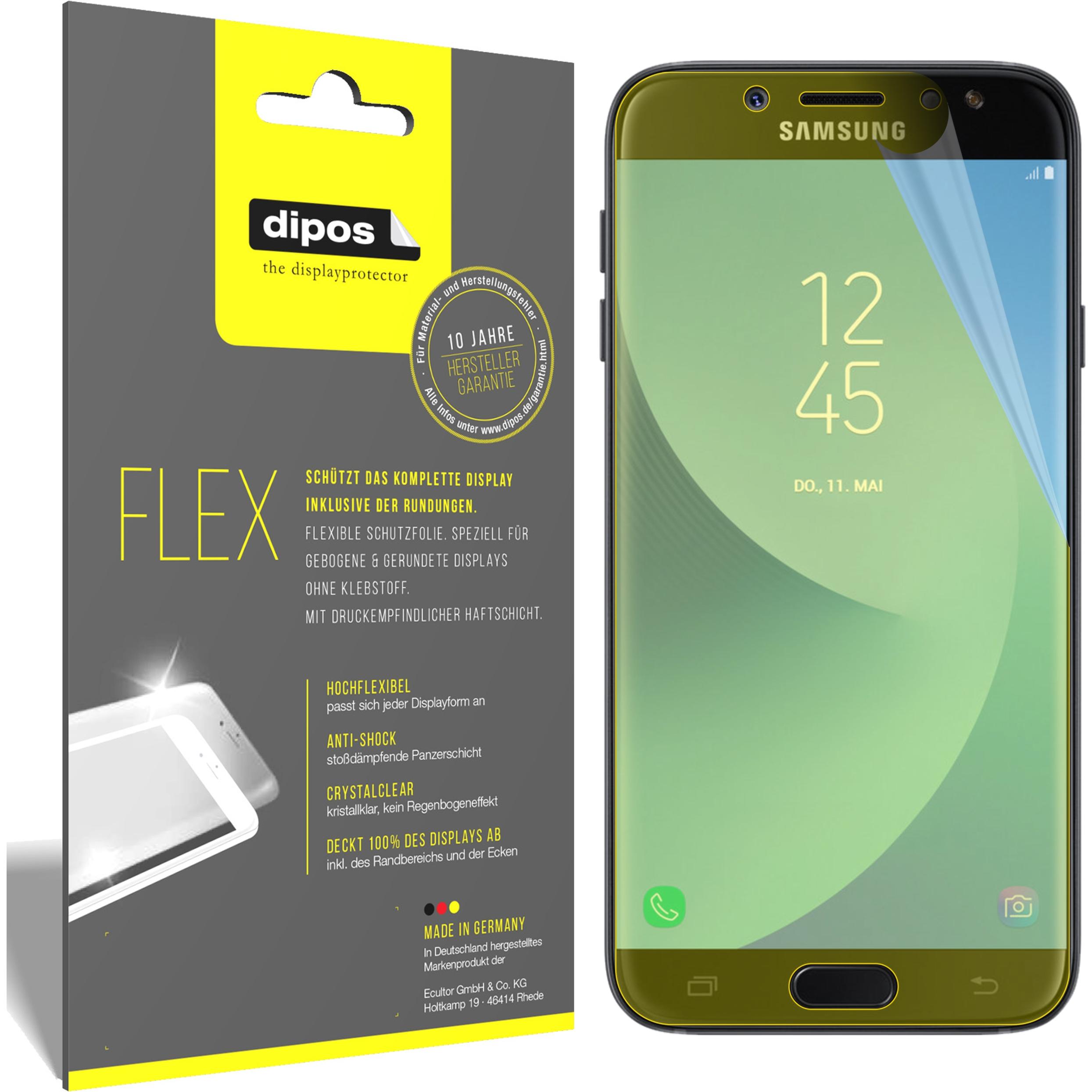 Thumbnail - Dipos Displayschutzfolie Full-Cover 3D (3 Stück, Samsung Galaxy J7 2017), Smartphone Schutzfolie, Transparent