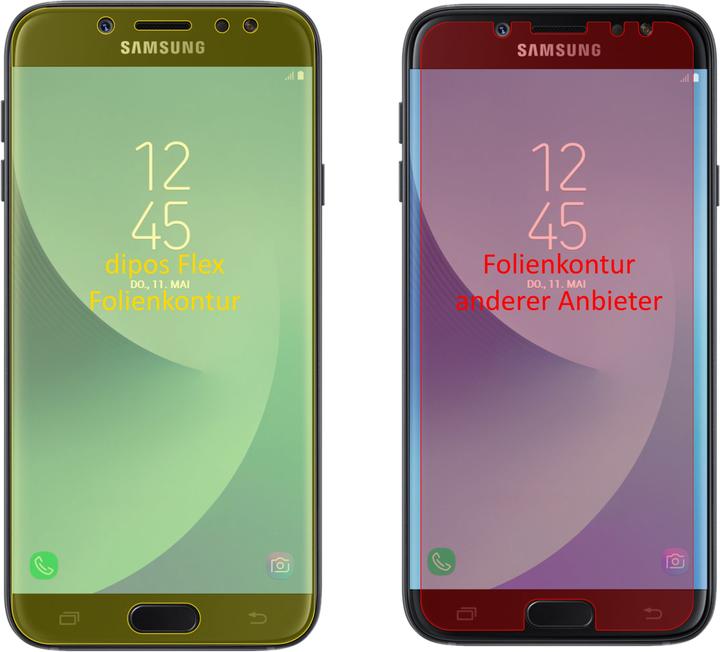 Immagine prodotto Dipos Pellicola Protettiva Full-Cover 3D (3 pz., Samsung Galaxy J7 2017)