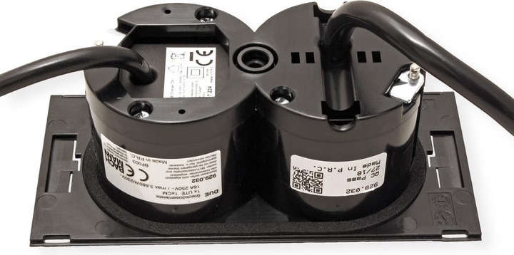 Actual product image Bachmann DUE - 0.2 m - 1 AC outlets - Indoor - Type E - Black - 1 unit(s) (1 x, CEE 7/5, 0.20 m)