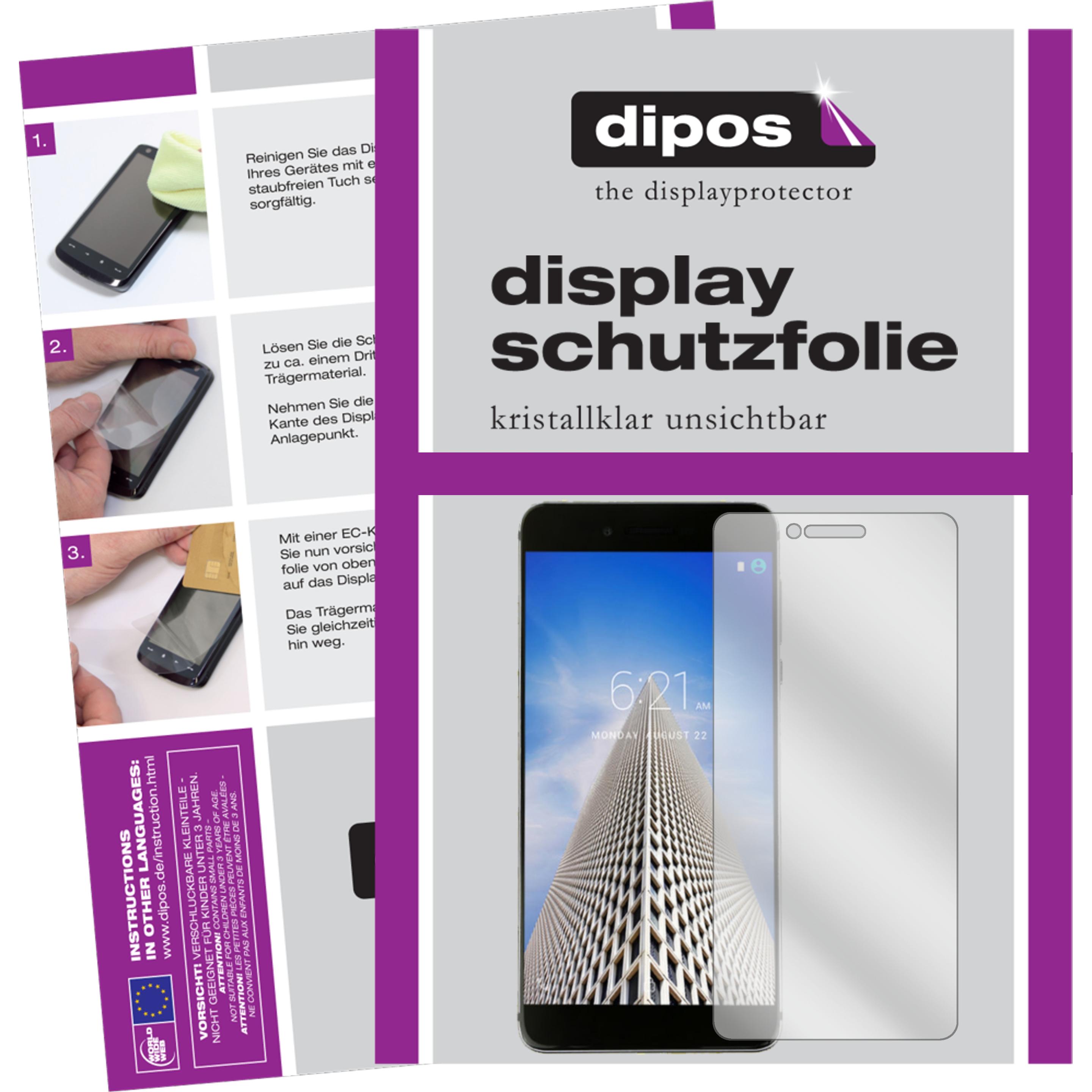 Dipos Displayschutzfolie Crystalclear (6 Stück, Vernee Mars Pro), Smartphone Schutzfolie, Transparent