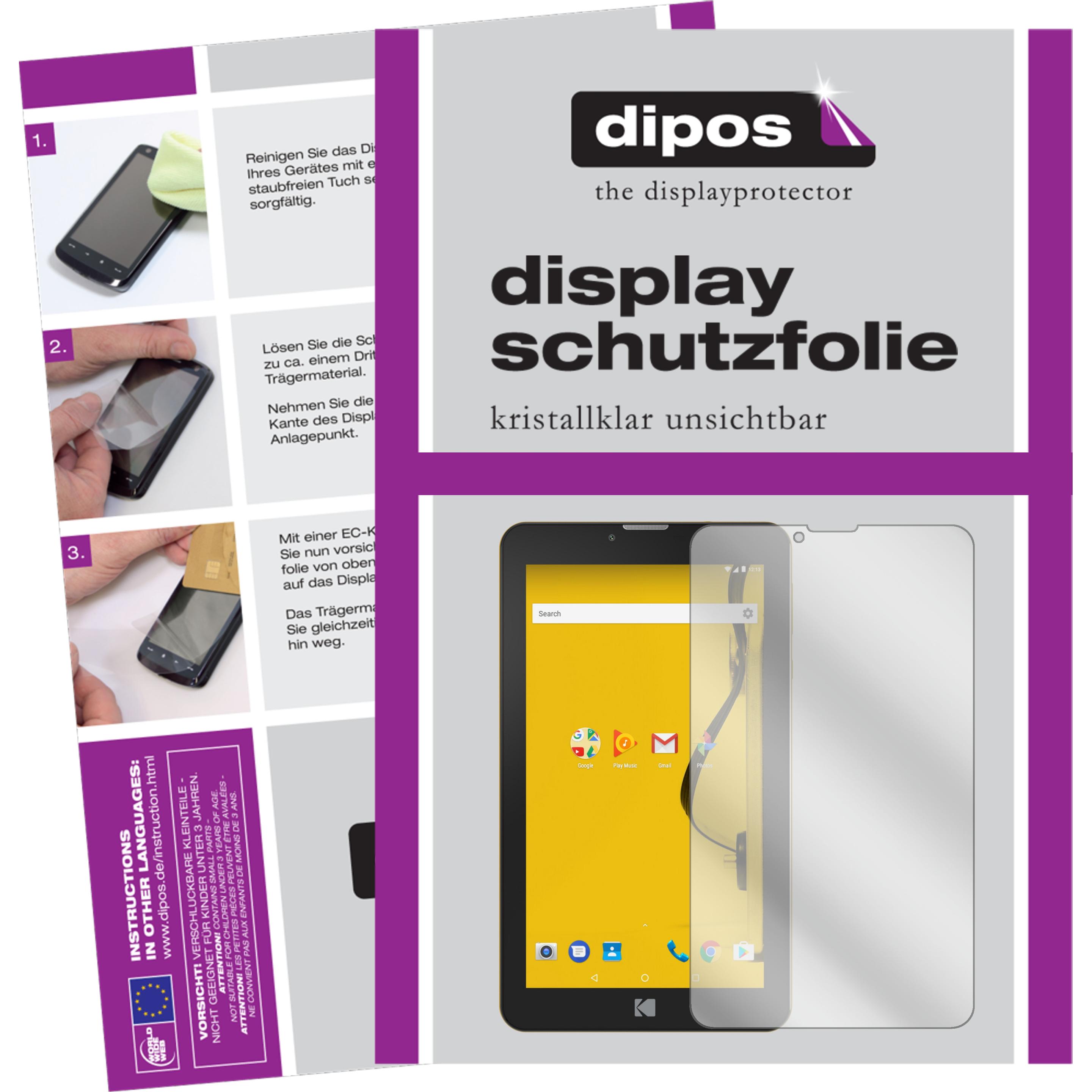 Thumbnail - Dipos Displayschutzfolie Crystalclear (2 Stück, Kodak Tablet 7"), Tablet Schutzfolie