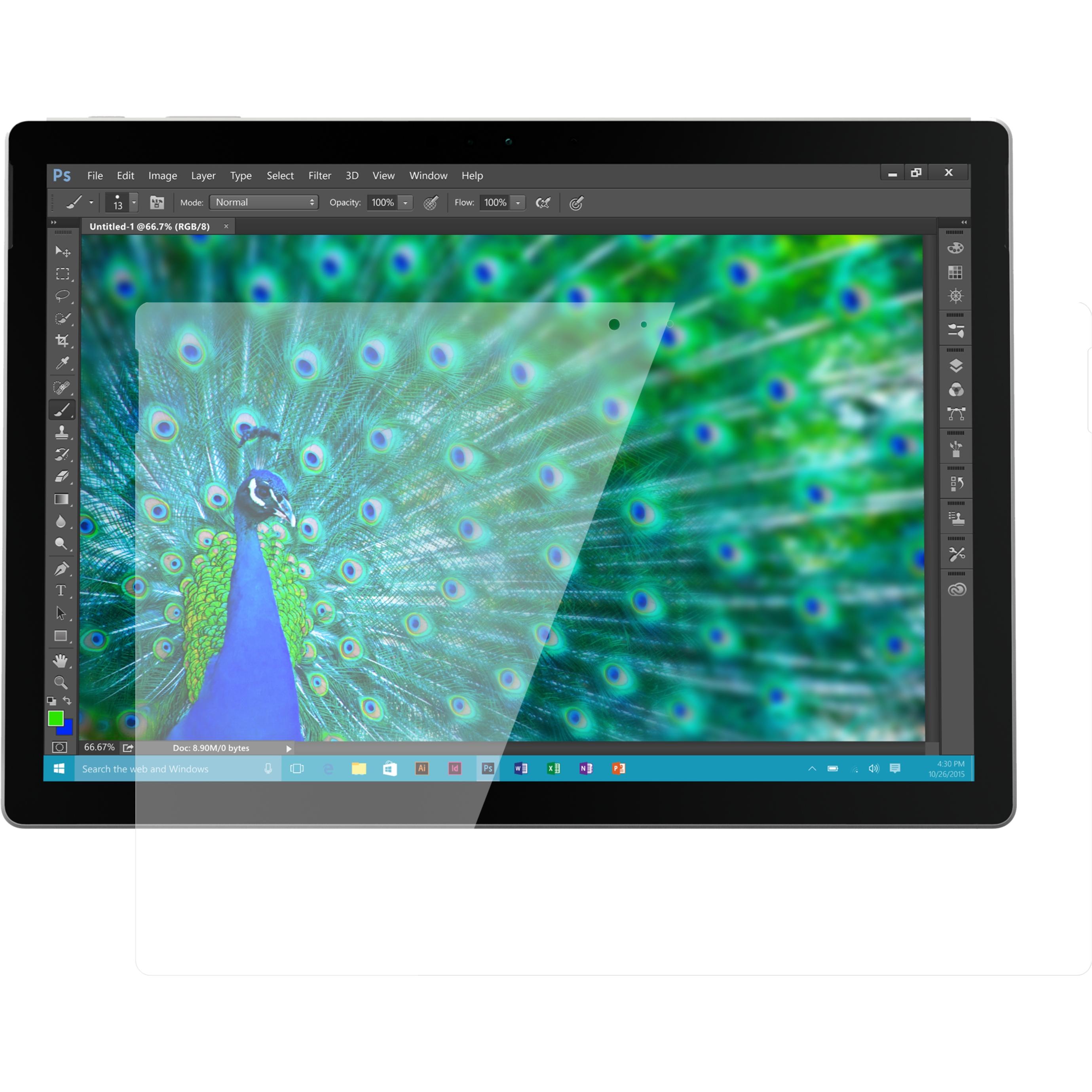 Dipos Displayschutz Anti-Shock (2 Stück, Microsoft Surface Pro 3), Tablet Schutzfolie