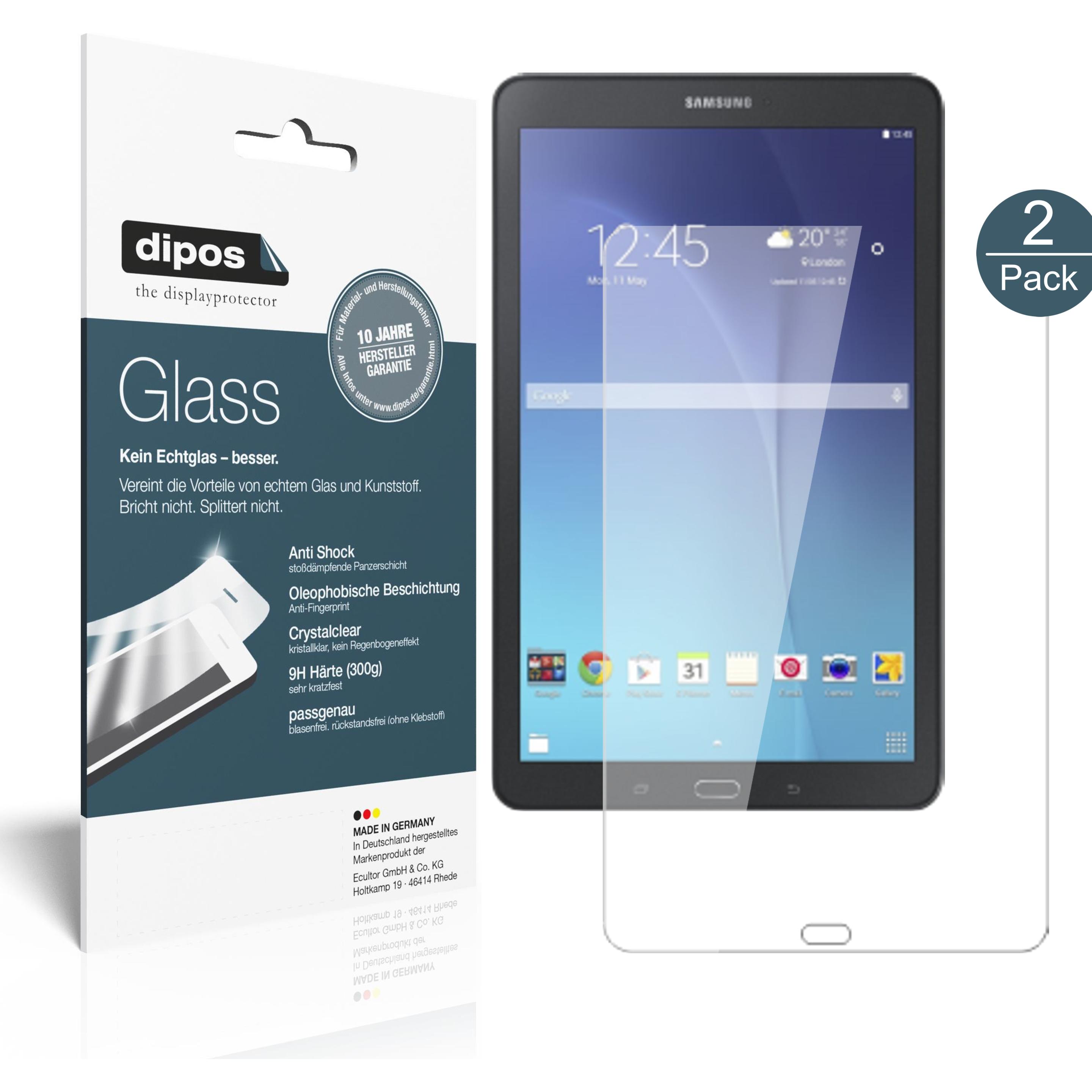 Dipos Displayschutz Anti-Shock (2 Stück, Galaxy Tab E 9.6), Tablet Schutzfolie