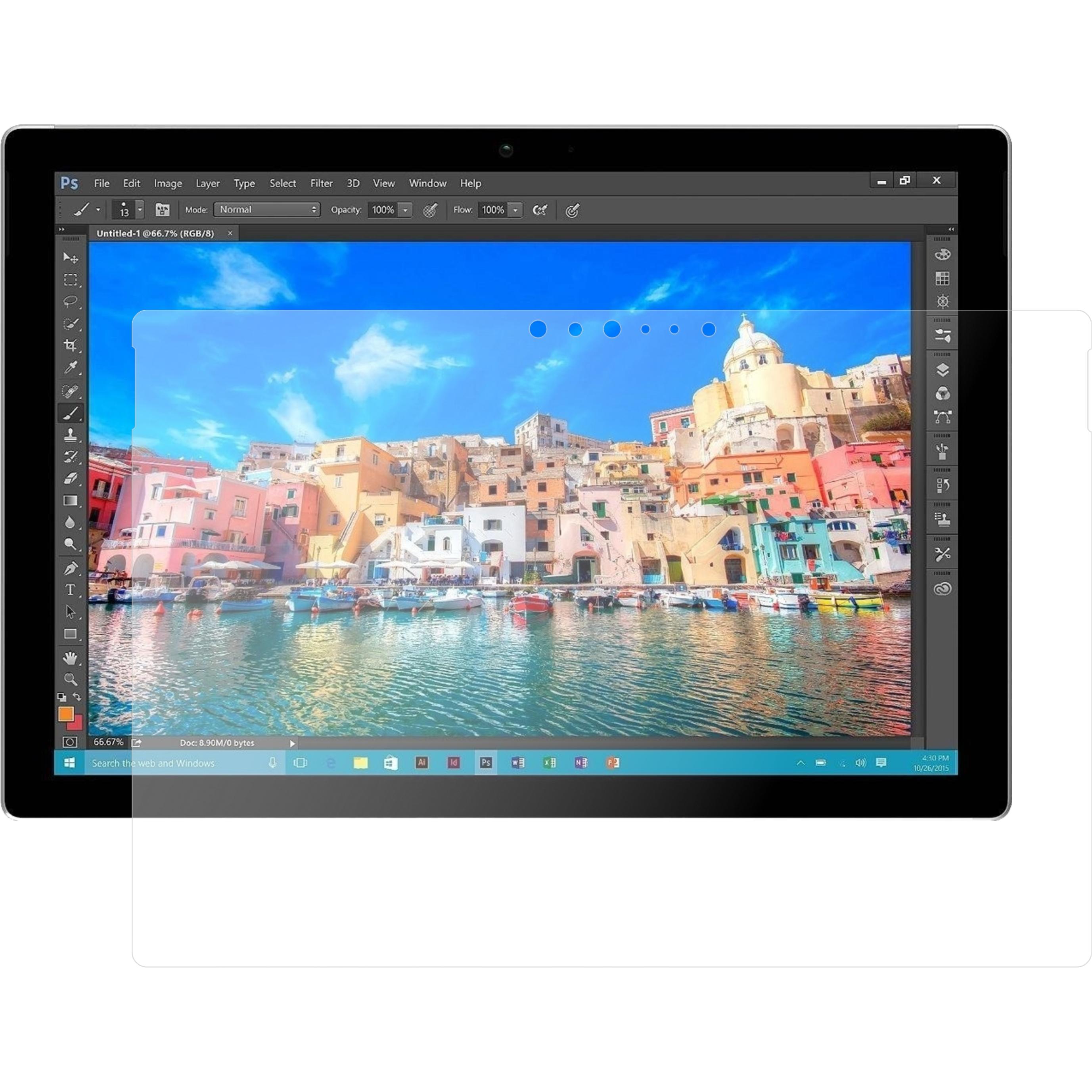 Dipos Displayschutz Anti-Shock (2 Stück, Microsoft Surface Pro 4), Tablet Schutzfolie