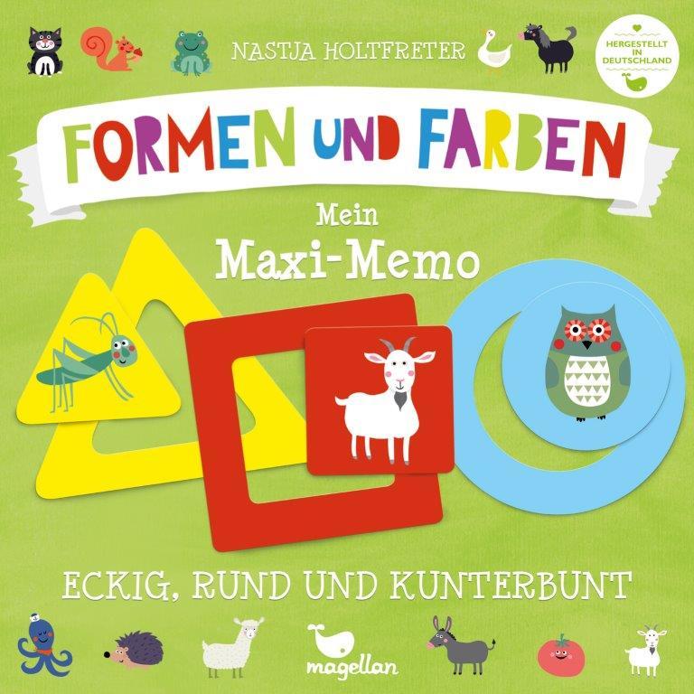 Magellan Verlag Eckig, rund und kunterbunt - Mein Maxi-Memo - Formen und Far
