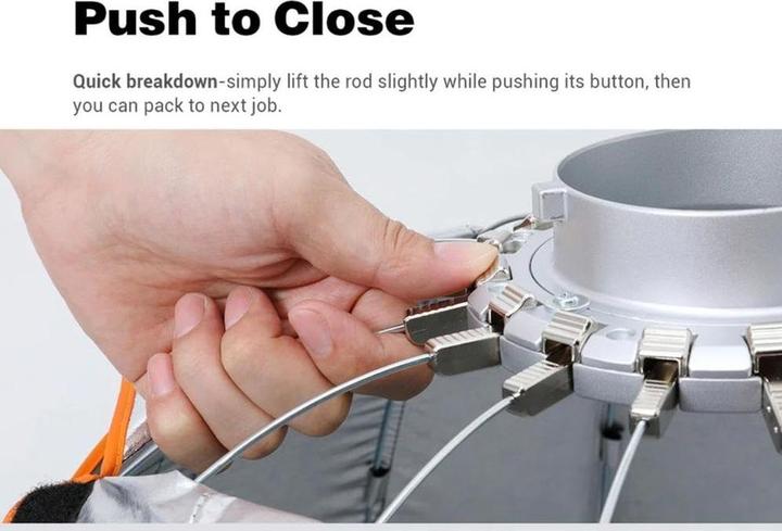 Immagine prodotto Godox Softbox parabolico a sgancio rapido, 120 cm (Soft box, 120 cm)