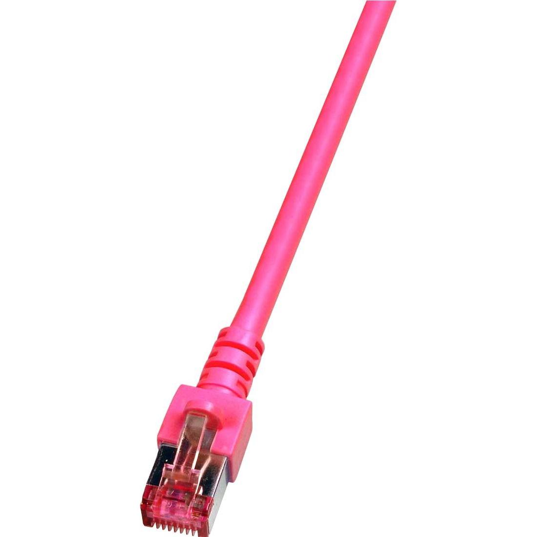 EFB Elektronik Hersteller: RJ45 Patchkabel S/FTP, Cat.6, LSZH, 0,15m, magenta Das geschirmte Cat.6 R (S/FTP, CAT6, 0.15 ...