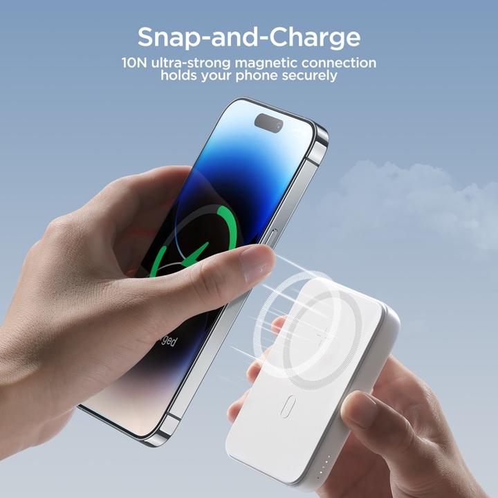 Actual product image Joyroom Mini Magnetic Wireless Powerbank (20W) (10000 mAh, 20 W, 37 Wh)
