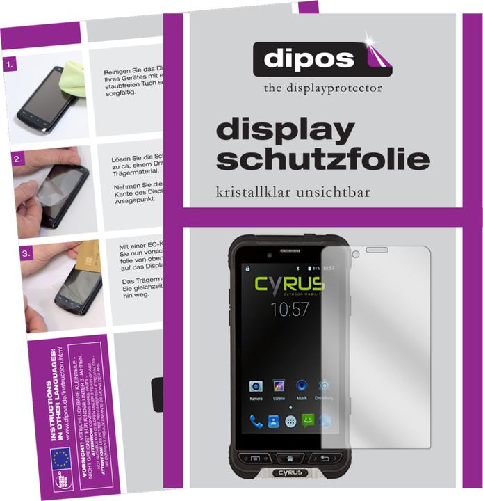 Produktbild Dipos Displayschutzfolie Crystalclear (2 Stück, Cyrus CS 35 Freestyle)