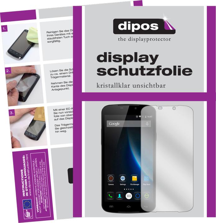 Actual product image Dipos Screen Protector Crystalclear (2 Piece, Doogee X6 Pro)