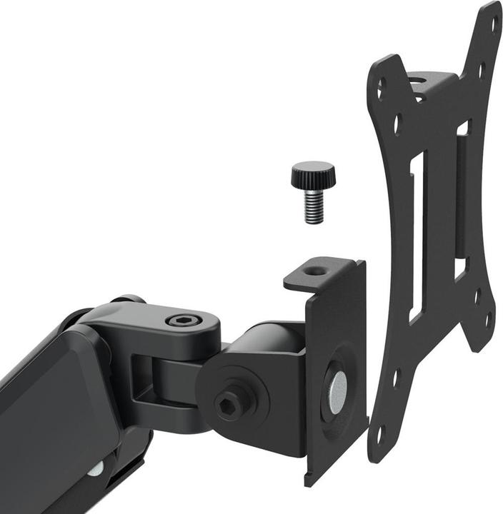 Maclean Halterung für 3 Maclean-Monitore Gasfeder 17 -27 2-8kg schwarz MC-137 (27", 8 kg)