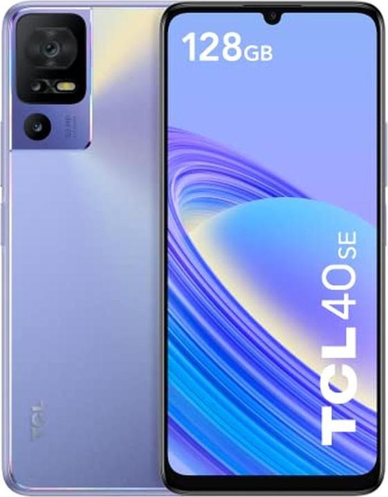 TCL 40 SE 17,1 cm (6.75" ) Dual-SIM Android 13 4G USB Typ-C 4 GB 128 GB 5010 mAh Violett (128 GB, Twilight Purple, 6.75", Dual SIM, 4G)