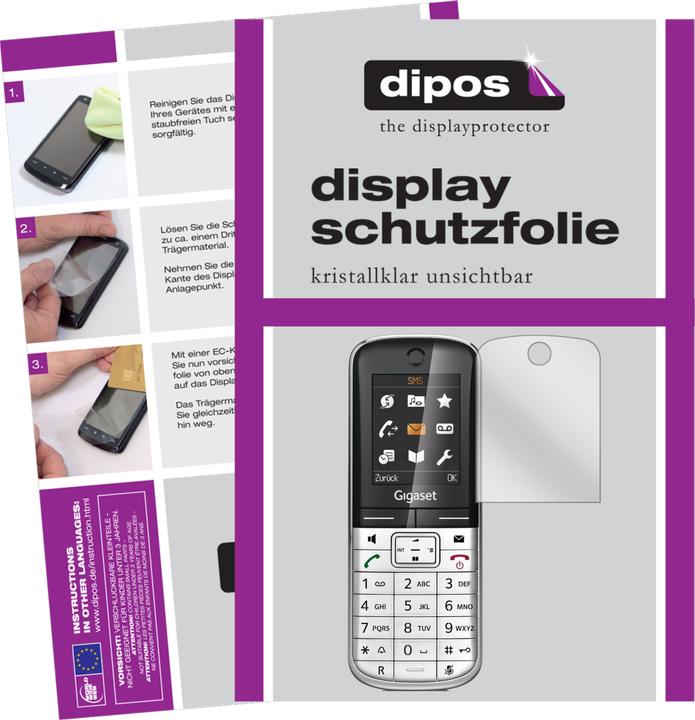 Actual product image Dipos Screen Protector Crystalclear (6 pcs., Gigaset SL350A)