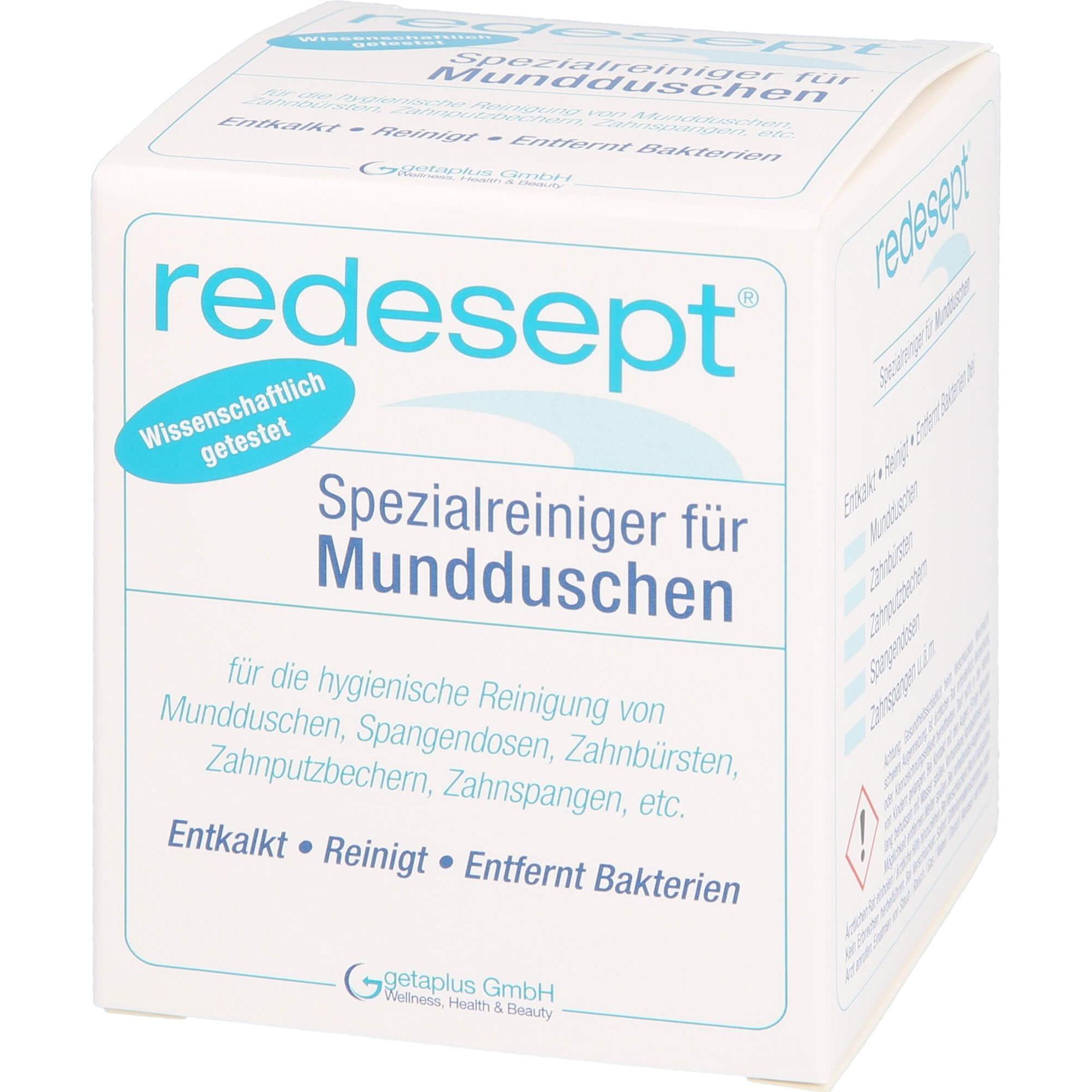 Thumbnail - Kaux, Zubehör Zahnpflege, Redesept Mundduschenreiniger, 150 g PUL (Mundduschenaufsätze)