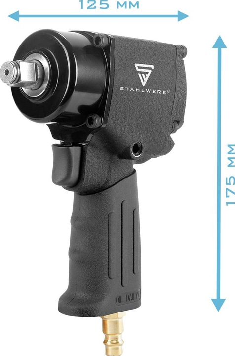 Actual product image Stahlwerk DSS-680 ST pneumatic impact wrench with 680 Nm, Â½" 10,000 rpm (Air blast)