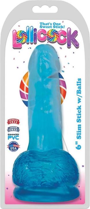 Actual product image Lollicock Slim Stick with Balls Berry Ice