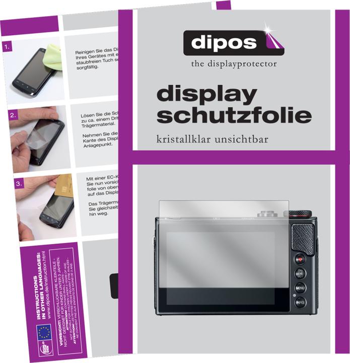 Actual product image Dipos Screen Protector Crystalclear (Screen protector, Powershot G9 X Mark II)