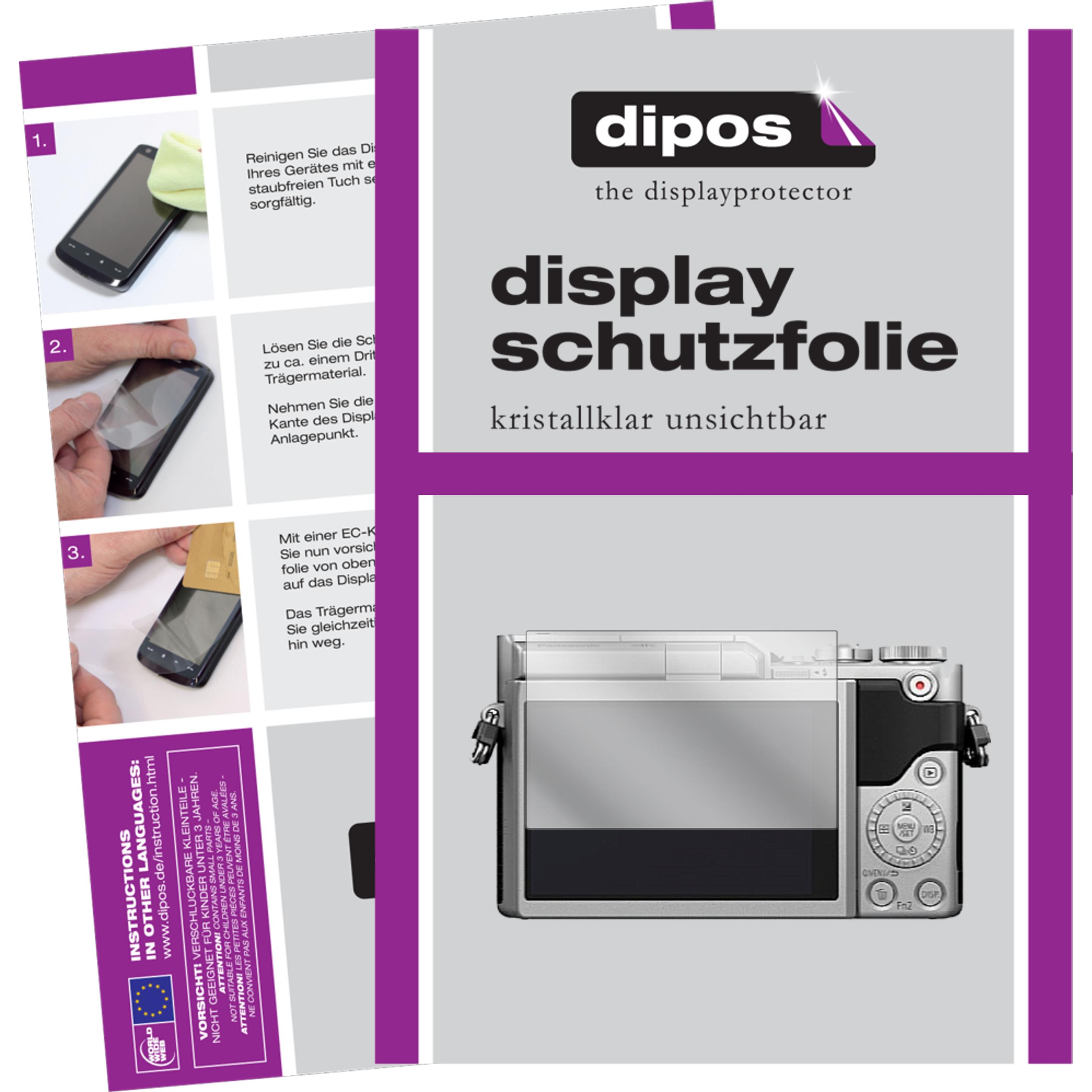 Dipos Displayschutzfolie Crystalclear (Displayschutz, Lumix DMC-GX800), Kameraschutz, Transparent