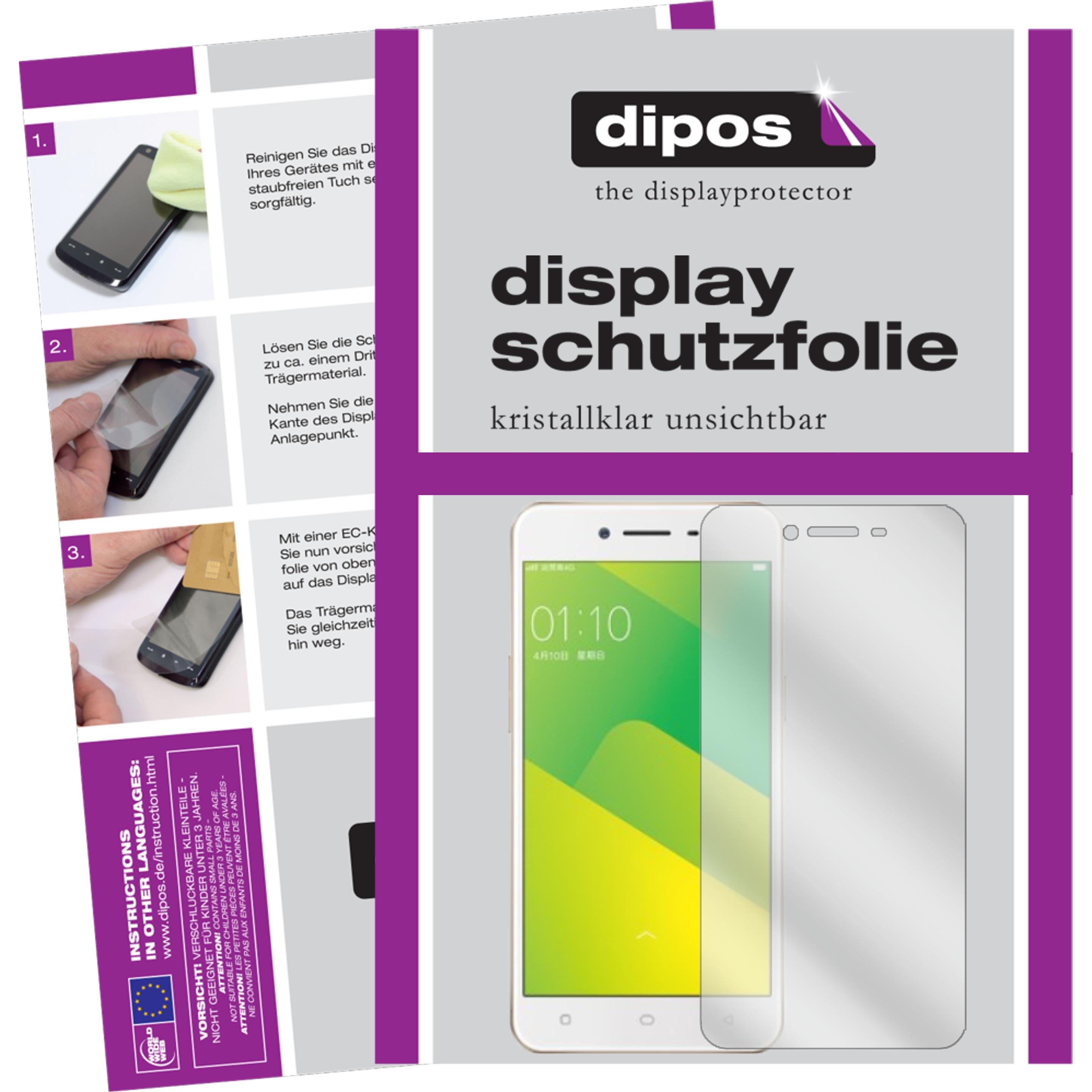 Dipos Displayschutzfolie Crystalclear (6 Stück, Oppo A57), Smartphone Schutzfolie, Transparent