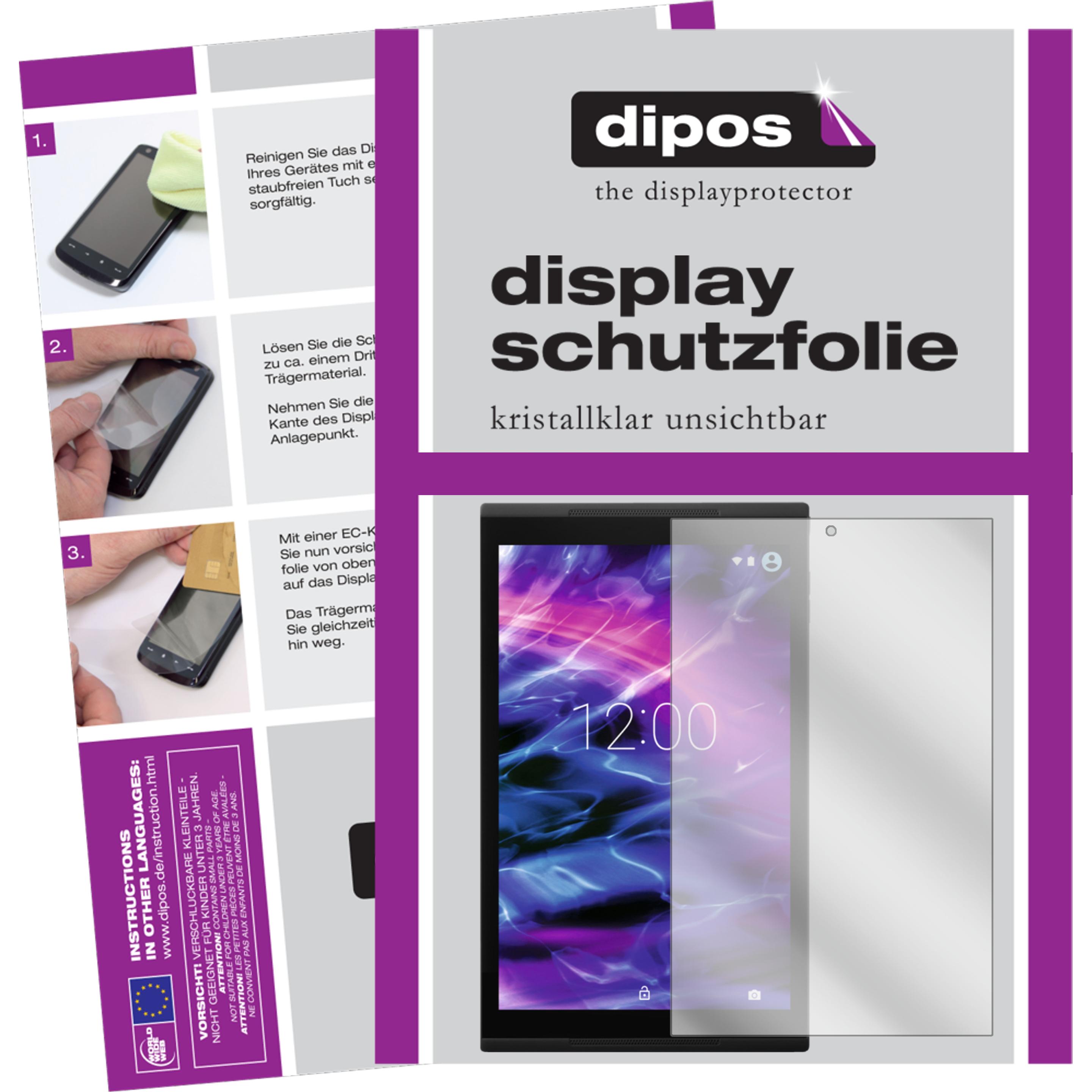 Dipos Displayschutzfolie Crystalclear (2 Stück, Lifetab X10302), Tablet Schutzfolie